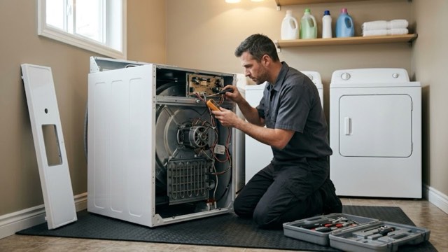Dryer Repair in progress at a Jacksonville, FL home